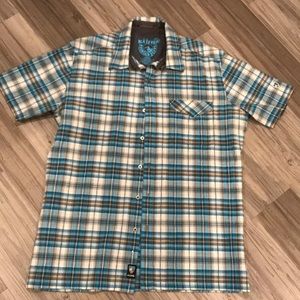 Kuhl blue plaid button down